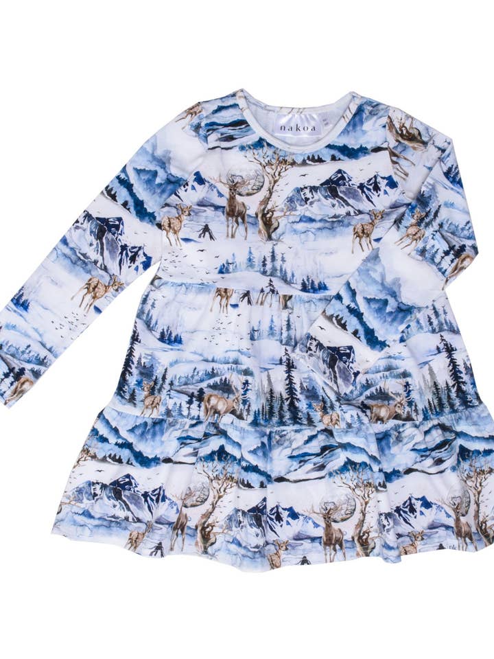 Kjole til børn, Misty Mountains for engroshandel hos Nakoa