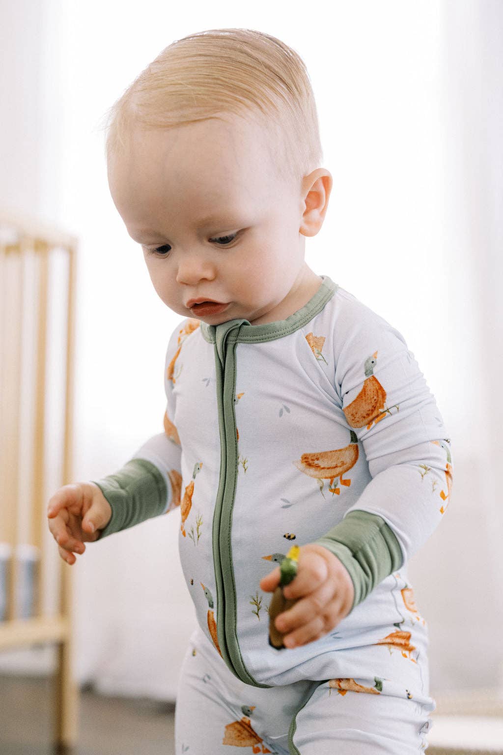 Tiny toes Baby Co - Wholesale Jumpsuit - Baby - Little Duckling Bamboo Zipper Romper6