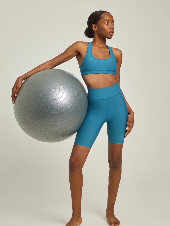 Leggings de ciclista atléticos SOFT TOUCH | Azul petróleo para venta al por mayor de BAYA