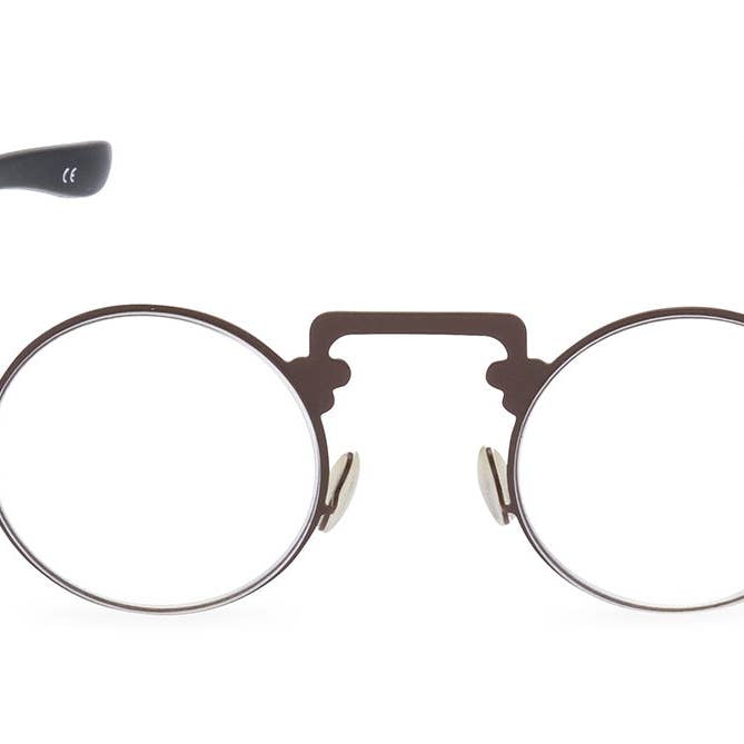 Lunettes rondes Phileas - Brun pour la vente par Retropeepers Ltd