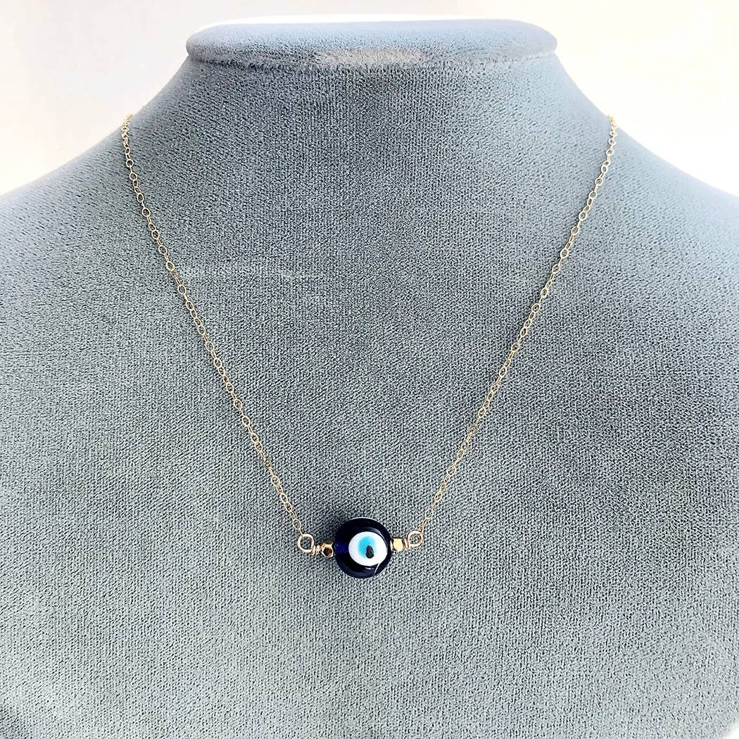 Laura Stark Designs – wholesale Hänge-/berlockhalsband – Evil Eye Halsband | Skydd smycken1