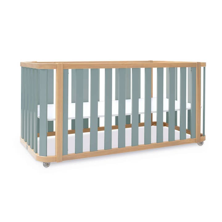 REMOVED BRAND - Wholesale Bed - Kids & Baby - Mini crib-bed-desk (4in1) wood/green · Crea Plus Tre C351-M50576