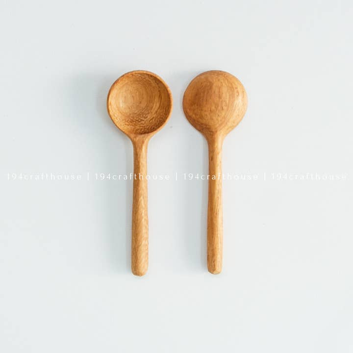 194 Craft House - Wholesale Measuring Spoon - Tiny Wooden Salt, Sugar Spoons - Measuring Spoons