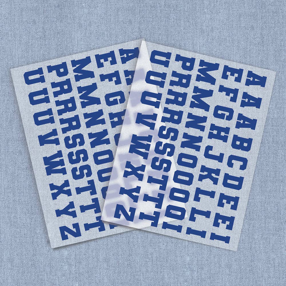 Iron It - Vendita all'ingrosso Decalcomania a sublimazione - Lettere Varsity, Trasferimenti Termici DTF4