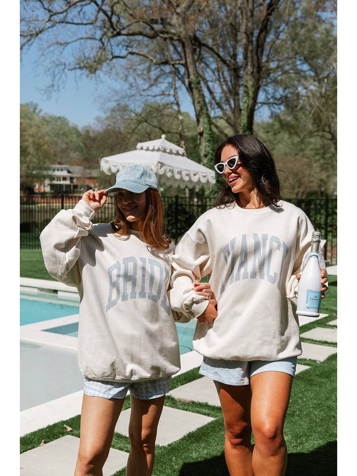 Girl Tribe Co - Wholesale Graphic Sweatshirt - Women's - Classic Bride Sweatshirt In Ivory4