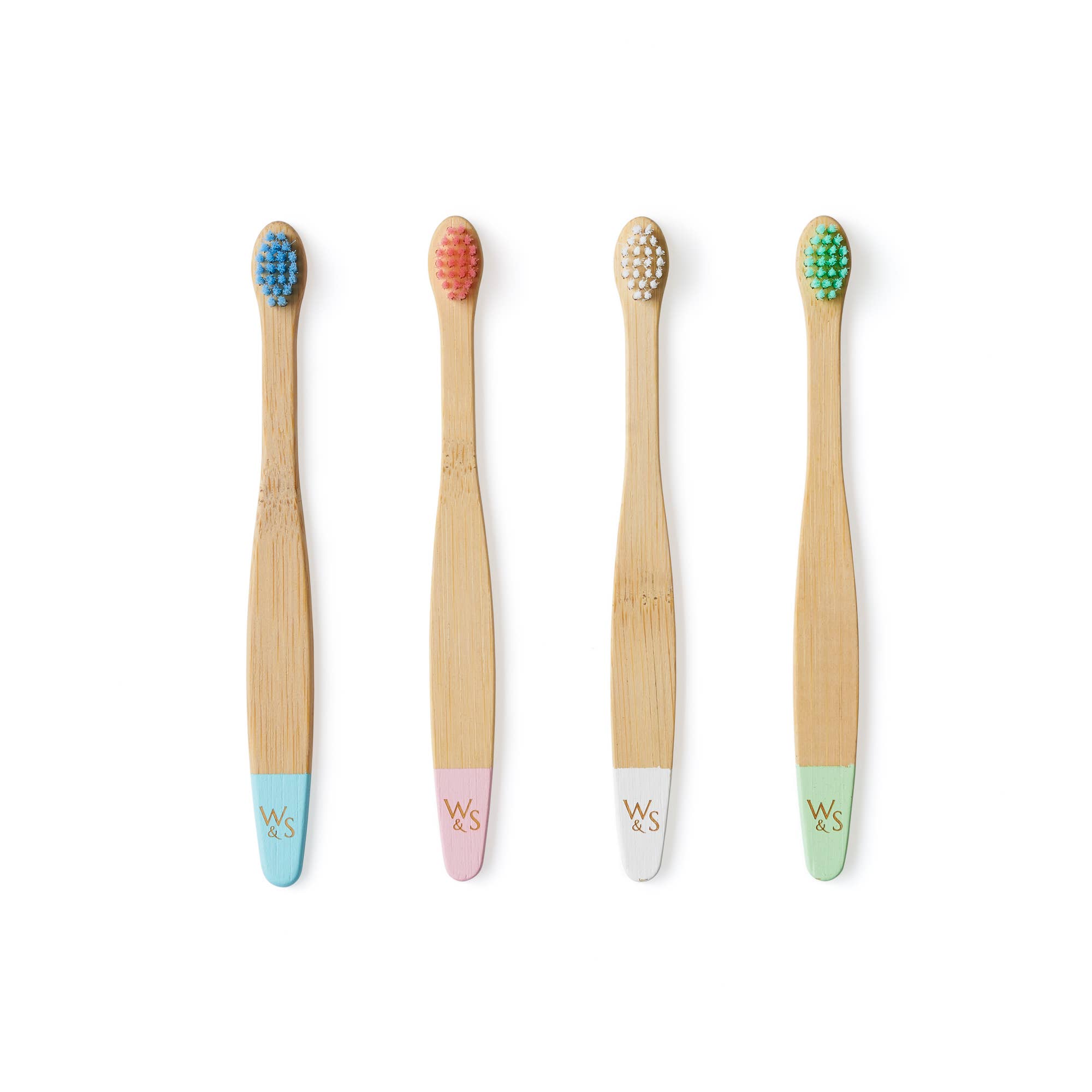 Wild and Stone - Wholesale Toothbrush - Kids & Baby - Baby Bamboo Toothbrush (FSC 100%) - 4 Pack - Soft Bristles