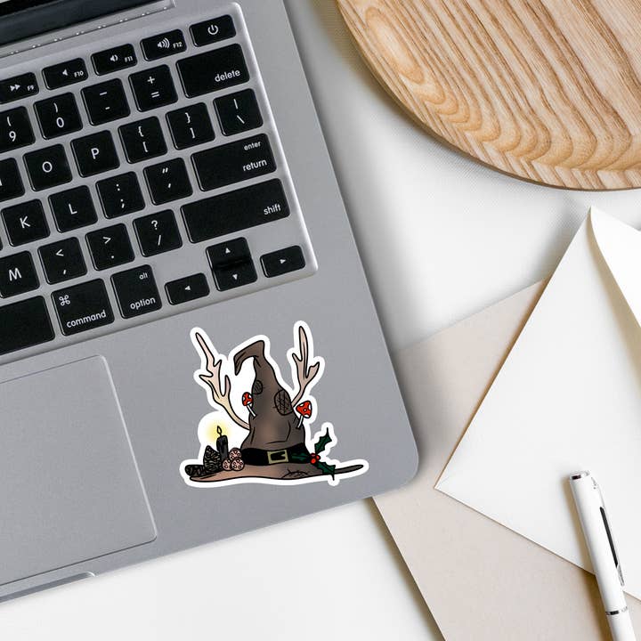 Rebel and Siren - Wholesale Sticker - Yule Witch Hat | Waterproof Vinyl Sticker | 2.7"