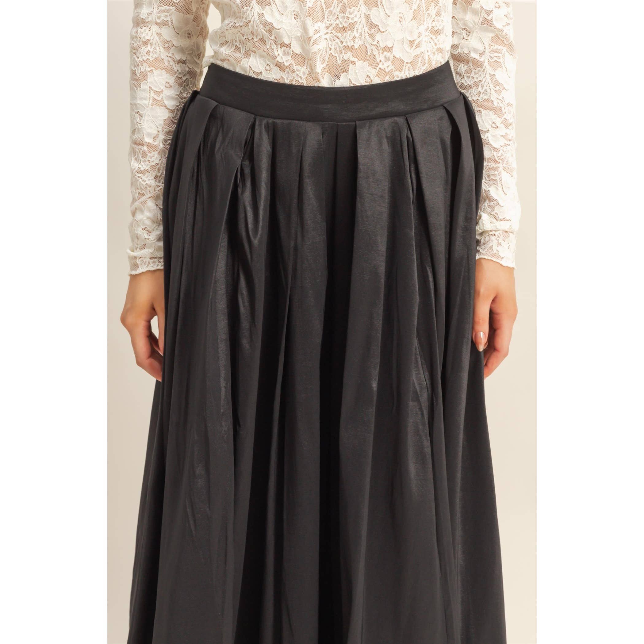 HYFVE - Vendita all'ingrosso Gonna - Donna - Gonna midi a pieghe classica a trapezio27