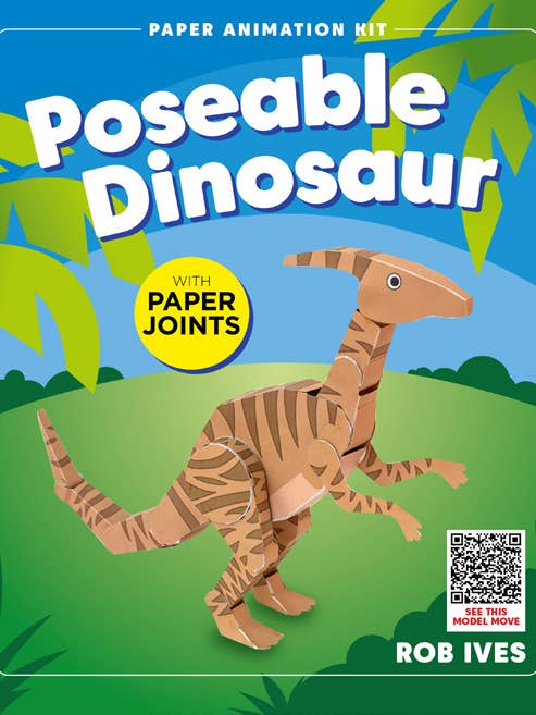 Dinosaure articulé - Kits d'animation en papier Rob Ives pour la vente par Go on make me