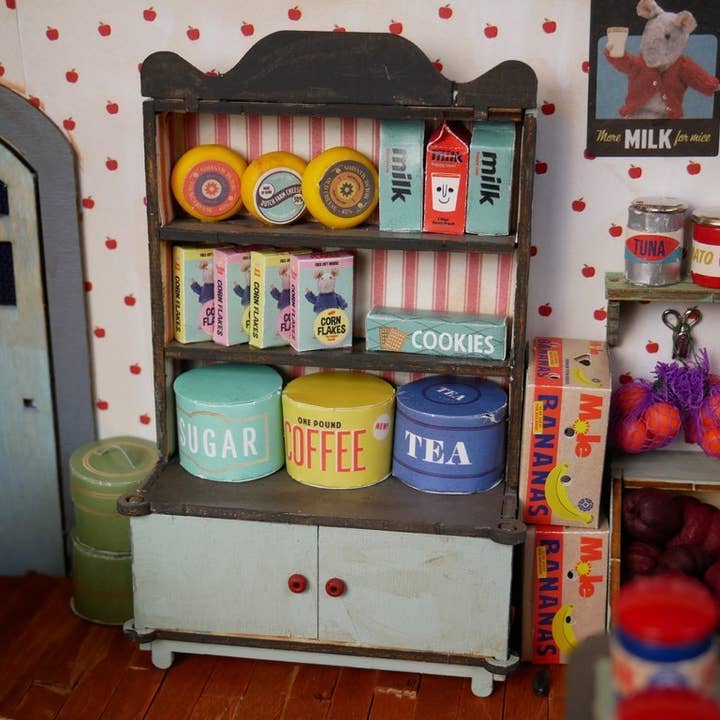 Het Muizenhuis - Vendita all'ingrosso Kit per lavoretti fai da te - Bambini - Kit di mobili per bambole fai-da-te per bambini - Shop (scala 1:12)