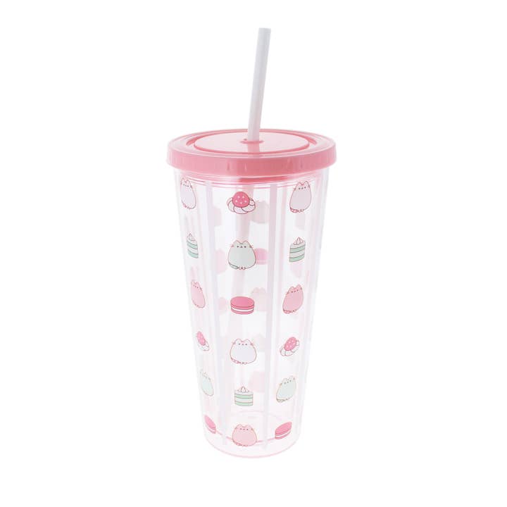 Pusheen Sweets Beaker & Straw for wholesale by Blueprint Collections