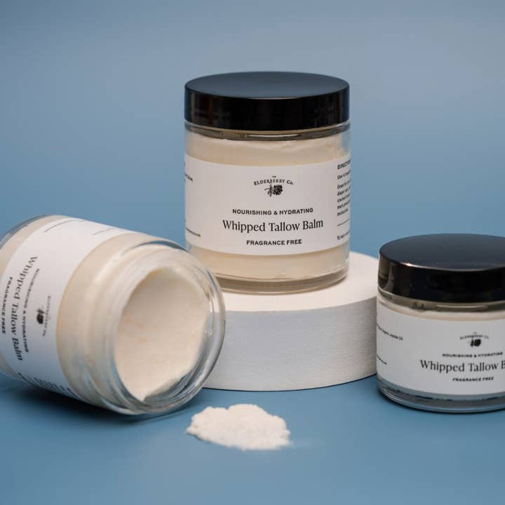 Whipped Tallow Balm Fragrance Free for wholesale by The Elderberry Co
