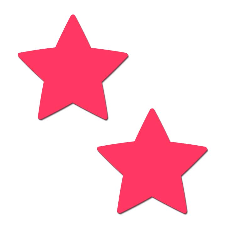 Ster: Pink Pasteitjes Glow in the Dark Star tepelhoezen voor wholesale door Pastease®