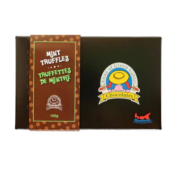 Anne of Green Gables Chocolates - Vente Boîtes de chocolats - Truffes au chocolat à la menthe en boîte (12 pièces)1