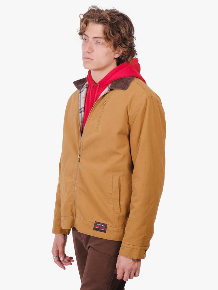 Lined Washed Canvas Jacket for wholesale by Brooklyn Cloth