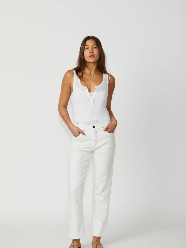 Dover Washed White for wholesale by New London Jeans