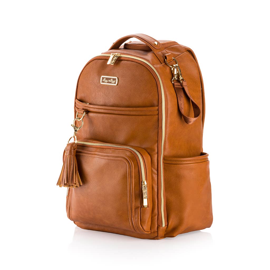 Itzy Ritzy - Wholesale Diaper Bag - Baby - Cognac Boss Plus™ Backpack Diaper Bag8