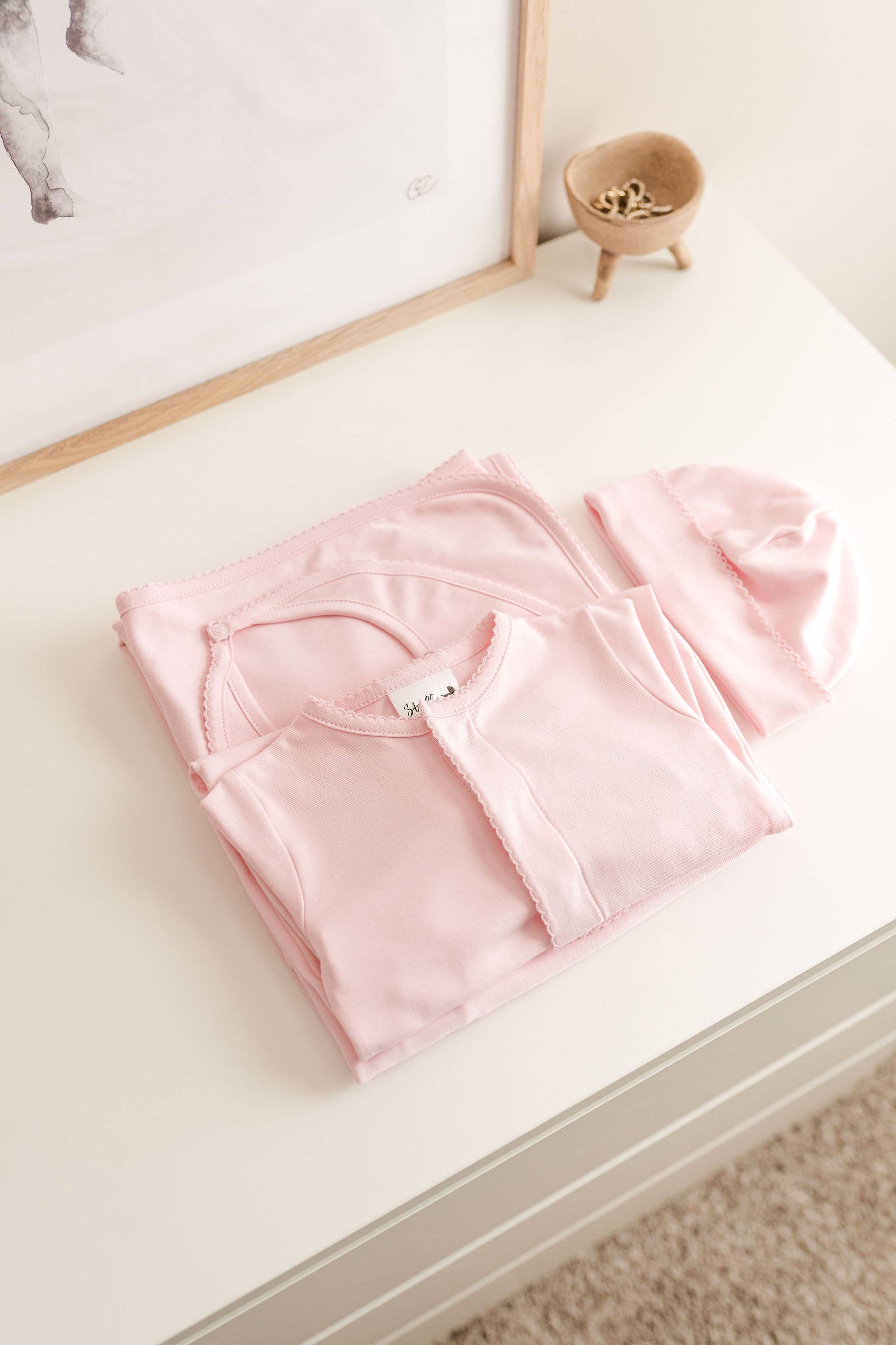 Stroller Society – Engroshandel Tøjsæt - Baby – Sæt til nyfødte i pima-bomuld - tøj til nyfødte til broderi8