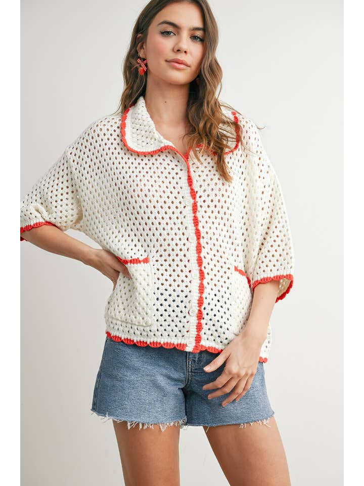 BUTTERMELON - Vendita all'ingrosso Maglione tricot - Donna - Maglione all'uncinetto Urban Vibe - BMW765422