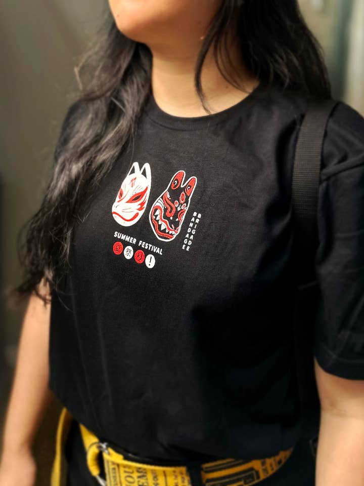 Bandage Brigade - Wholesale Screen Printed T-Shirt - Unisex - Matsuri Masks Tee6