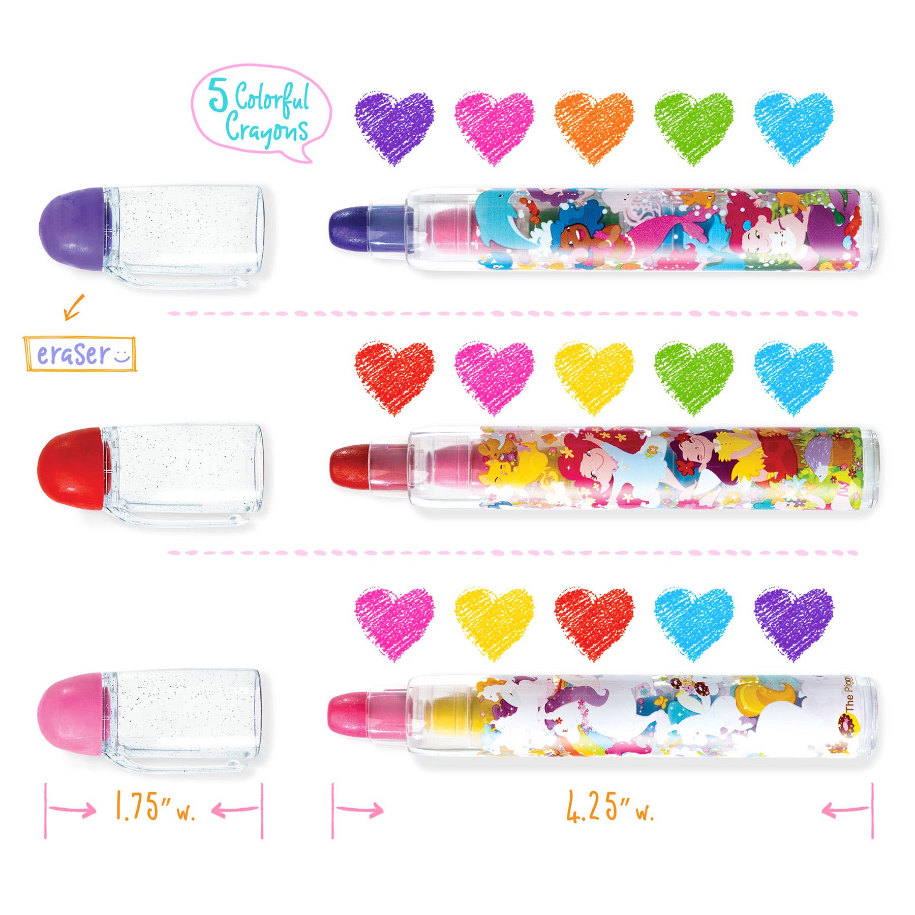 The Piggy Story – Engroshandel Farvekridt – Color Stack to Go viskelæderfarvekridt - Tro på magi2