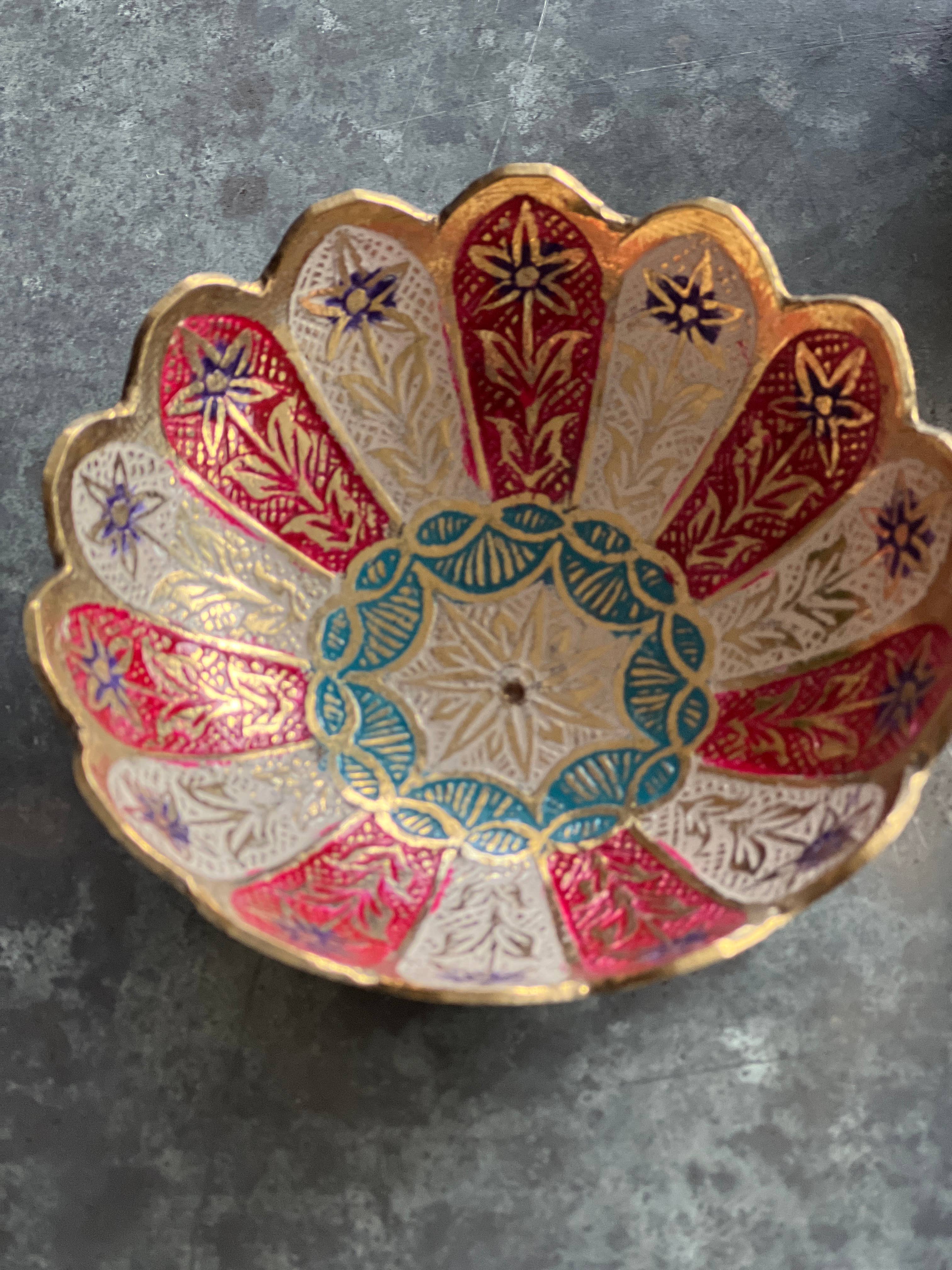 Tamegrouteshop - Vendita all'ingrosso Ciotole/Piatti decorativi - Ciotole marocchine dipinte a mano in rame1