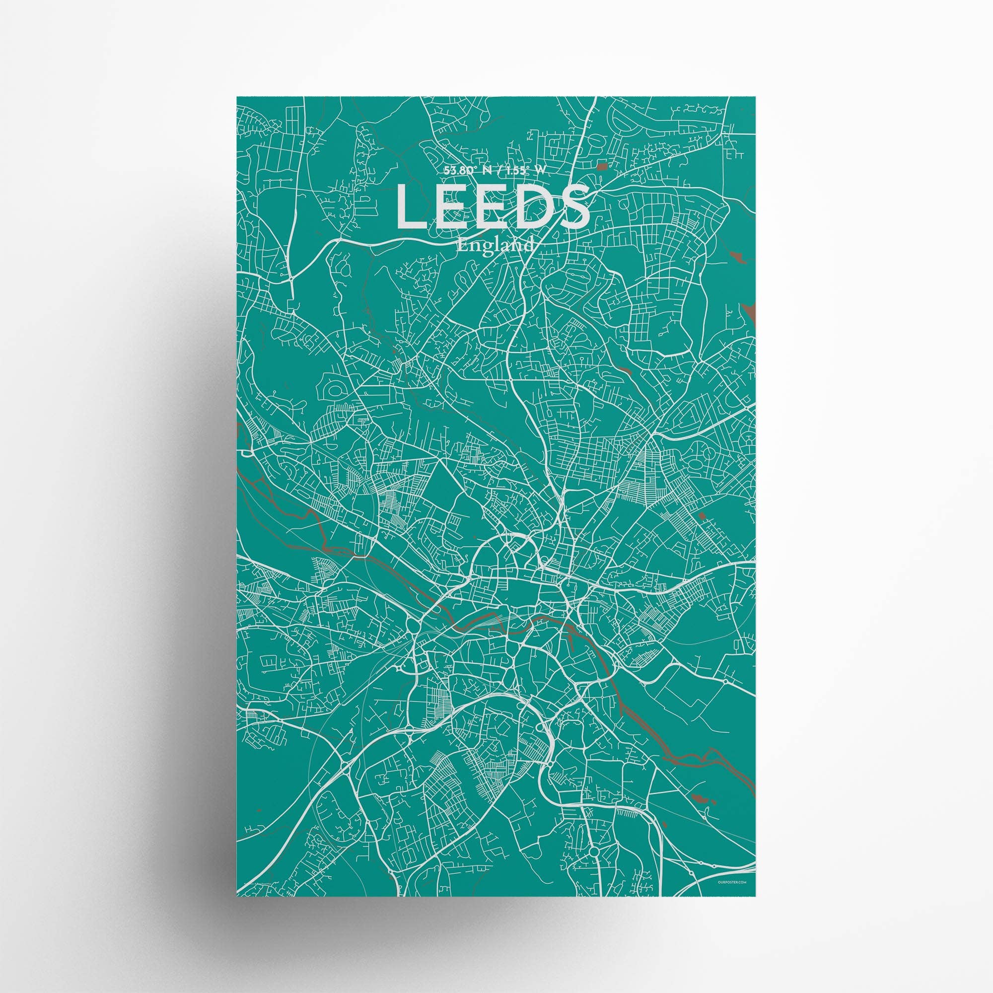 OurPoster.com – wholesale Poster – Leeds karta affisch32