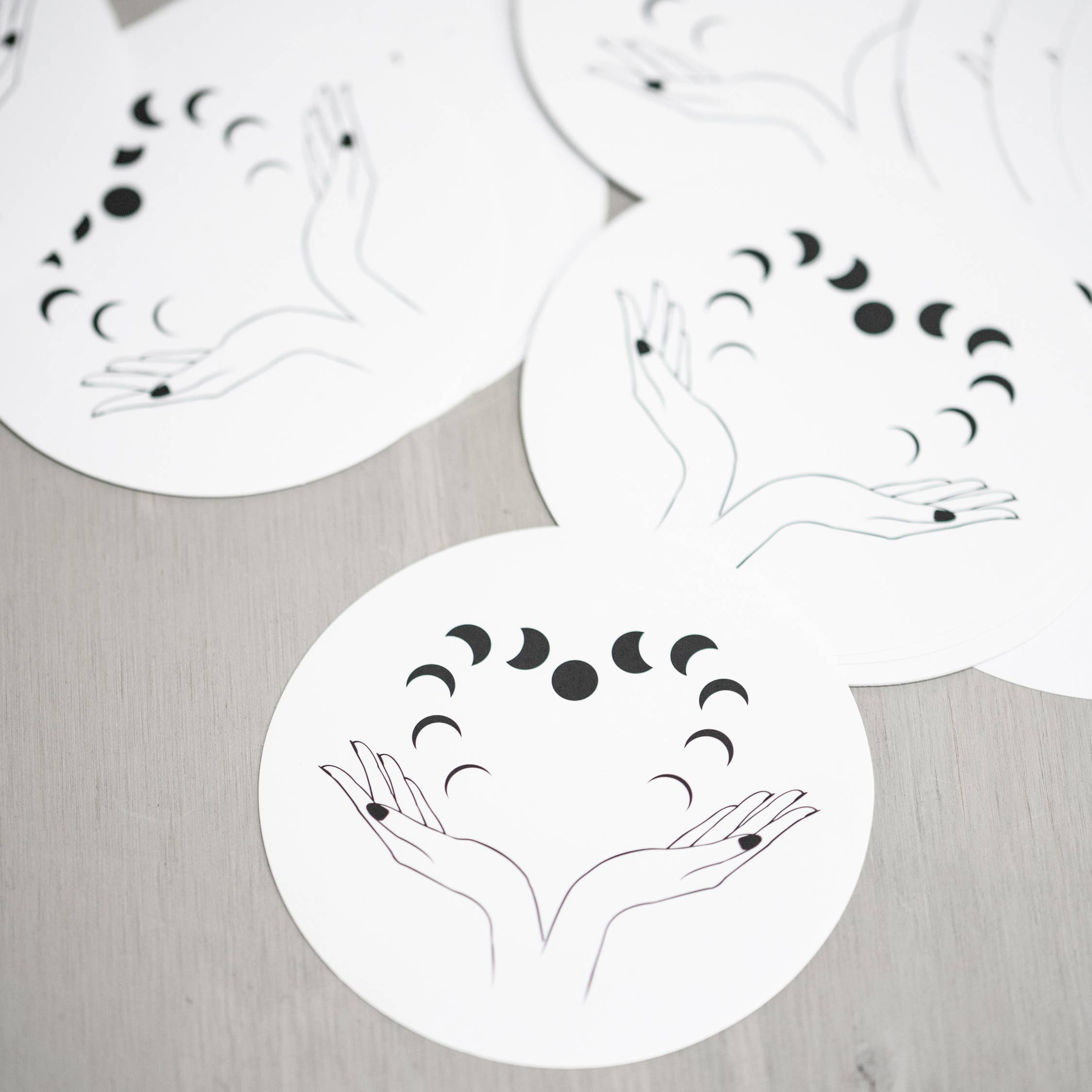 Taming the Tangle - Wholesale Sticker - Heart Moon sticker, moon phases sticker, new moon sticker2