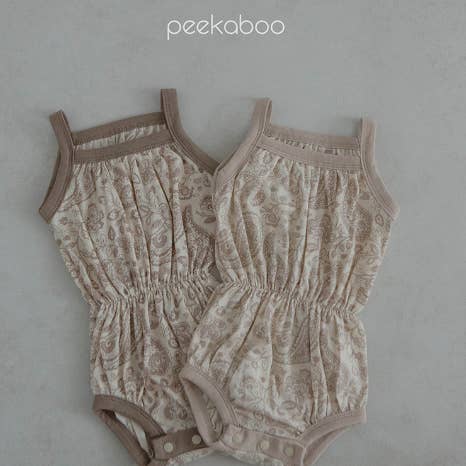 Baby Cotton Printed Bodysuit with Optional Headband for wholesale by peekaboo