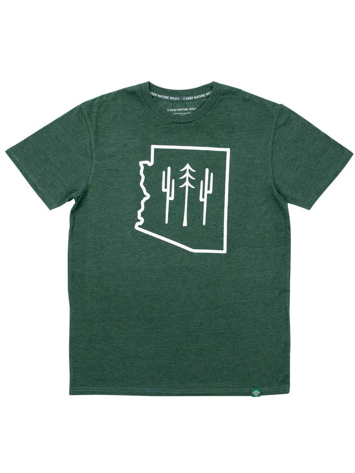 Arizona Wilderness Unisex Tee | Heather Forest for wholesale by Keep Nature Wild