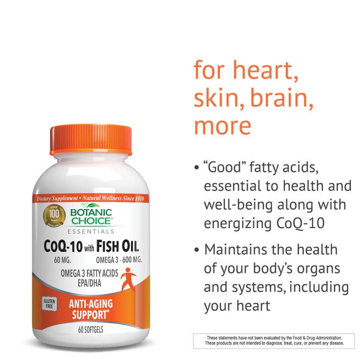 Botanic Choice – Engroshandel Kosttilskud og vitaminer – Botanic Choice CoQ-10 med fiskeolie - 60 softgels2