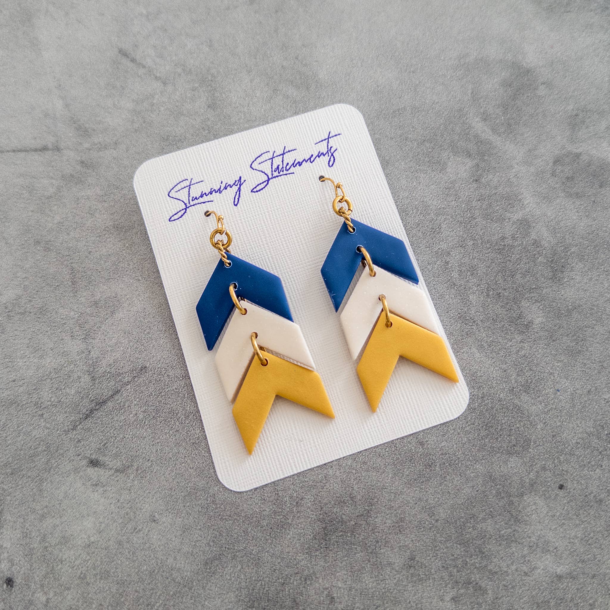 Stunning Statements - Wholesale Dangle Earrings - Tara Gameday School Spirit Clay Earrings9