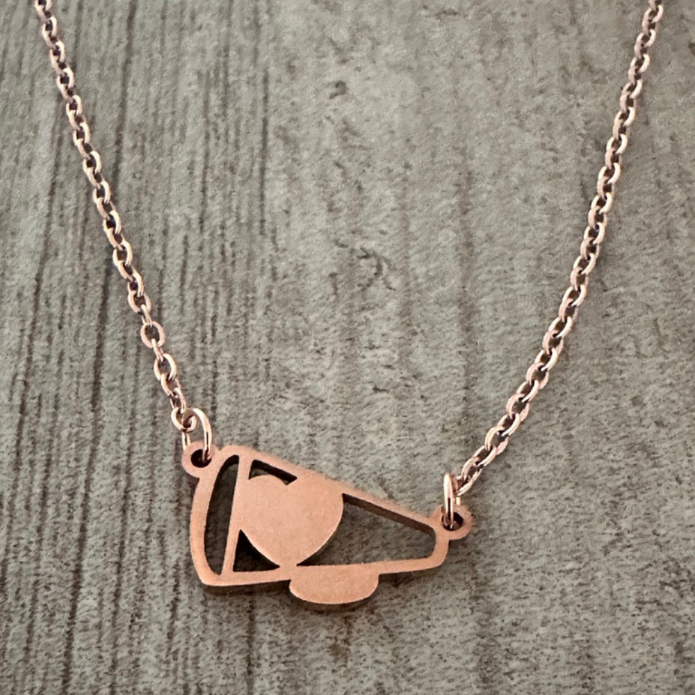 Sportybella - Wholesale Pendant/Charm Necklace - Cheer Heart Megaphone Necklace - Pick Color3