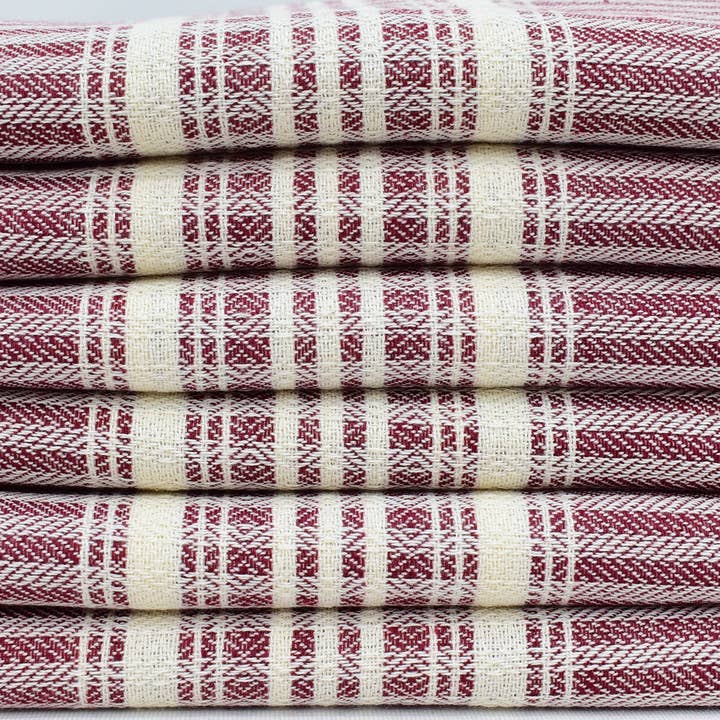 Organic Turkish Towels - Wholesale Tea towel - Turkish Hand Towel, Elegant Burgundy Tea Towel2