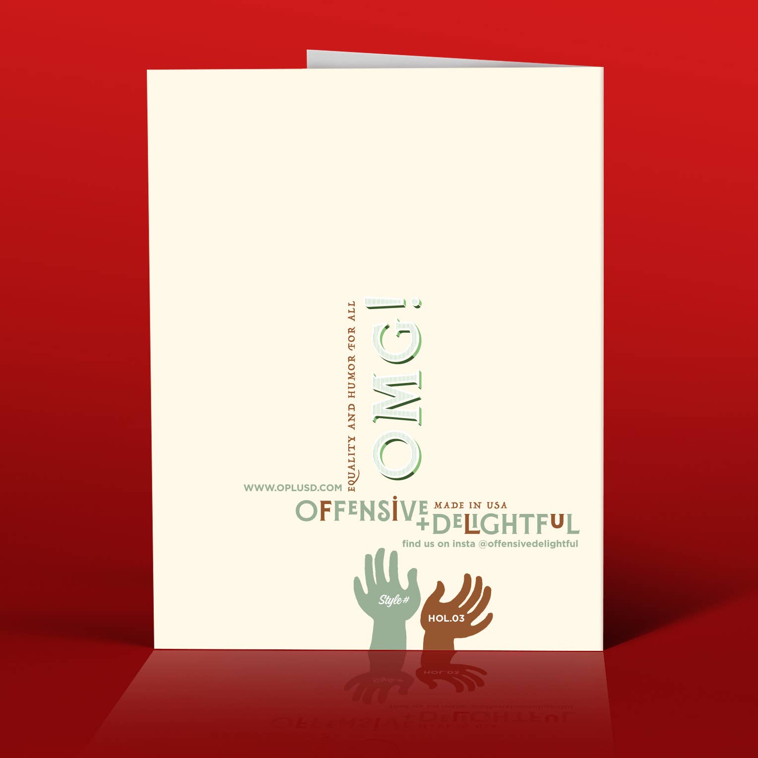 offensivedelightful – Engroshandel Julekort – OMG FAM JESUS julekort1