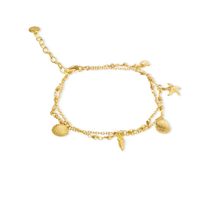Treasure Island Charm Anklet for wholesale by Ashiana London