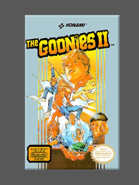 NES, GOONIES 2, Ímã, Botão, Espelho, NINTENDO por atacado de Ba Ba Buttons