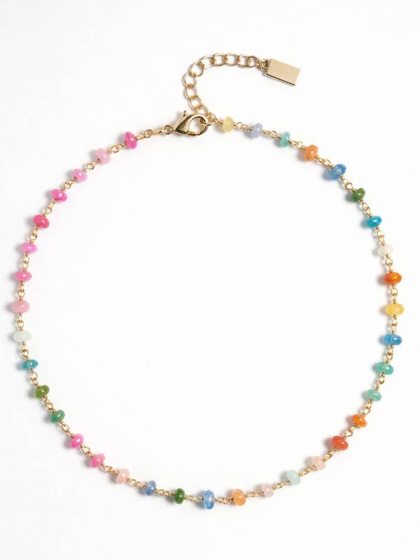 NEON REGENBOOG OPALEN KETTING voor wholesale door Native Gem