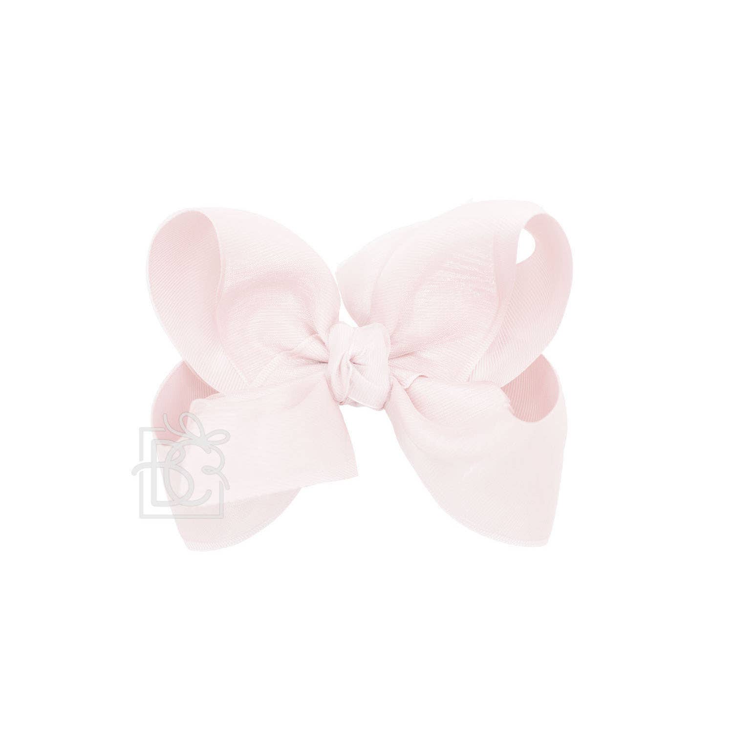 Beyond Creations, LLC – wholesale Hair bow – Kids – LAYERED ORGANZA/GROSGRAIN BOW ON CLIP40