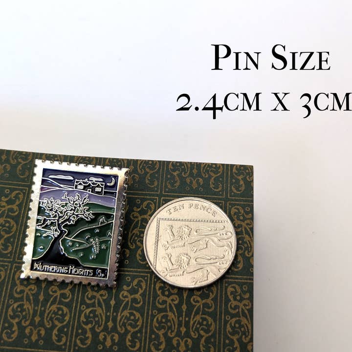 Beyond the Shelf - Wholesale Lapel pin/button - Wuthering Heights Silver Enamel Pin Badge, Bookish Souvenirs1