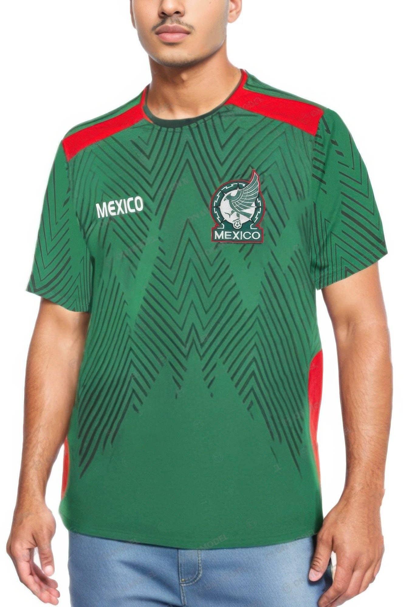 CC Wholesale Clothing - Wholesale T-shirt – men's - Unisex Mexico Team World Soccer Jerseys Top