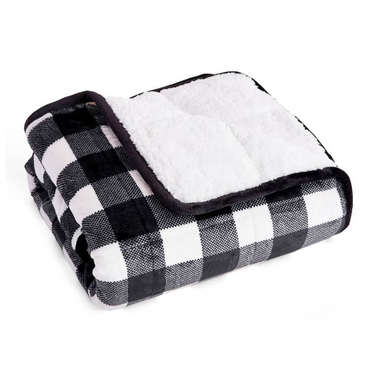 Sutton Home Fashions LLC - Wholesale Throw Blanket - Rejuve Velvet Sherpa Weighted Throw Blanket