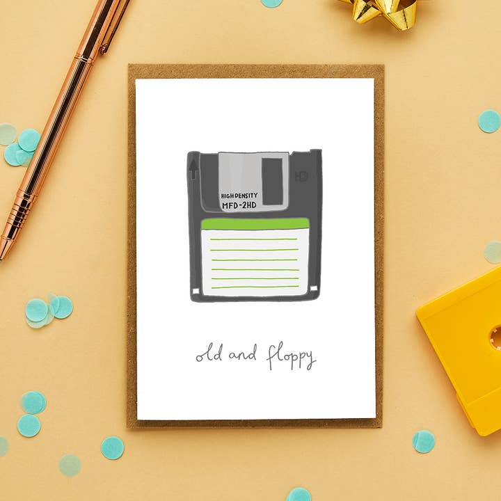 You've Got Pen On Your Face - Wholesale Birthday Card - Floppy Disc Birthday Card | Funny Birthday Card | Male Card