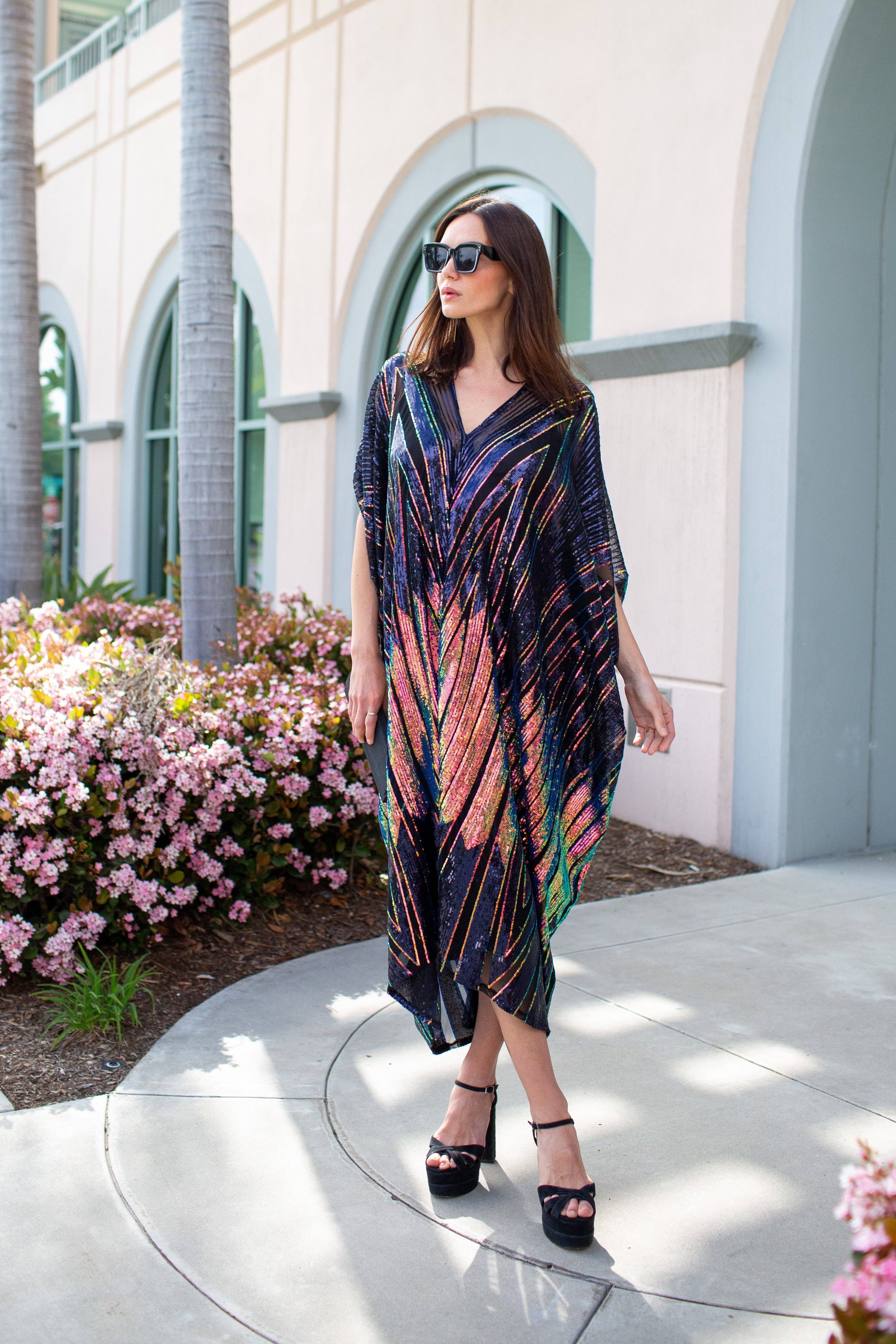 Jennafer Grace - Wholesale Kaftan - Women's - Midnight Lotus Caftan9