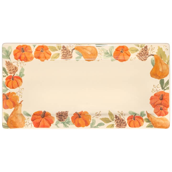 14" Harvest Ceramic Platter Fall for wholesale by Boston International