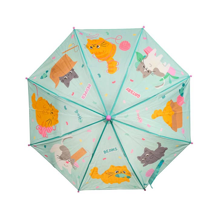 Puckator Ltd - Wholesale Umbrella - Kids - Beans & Co Cats Kids Umbrella2