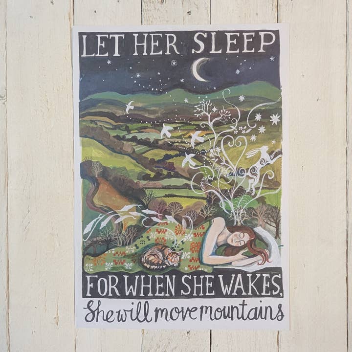 Deixa-a Dormir Impressão de Poster por atacado de Driftwood Designs