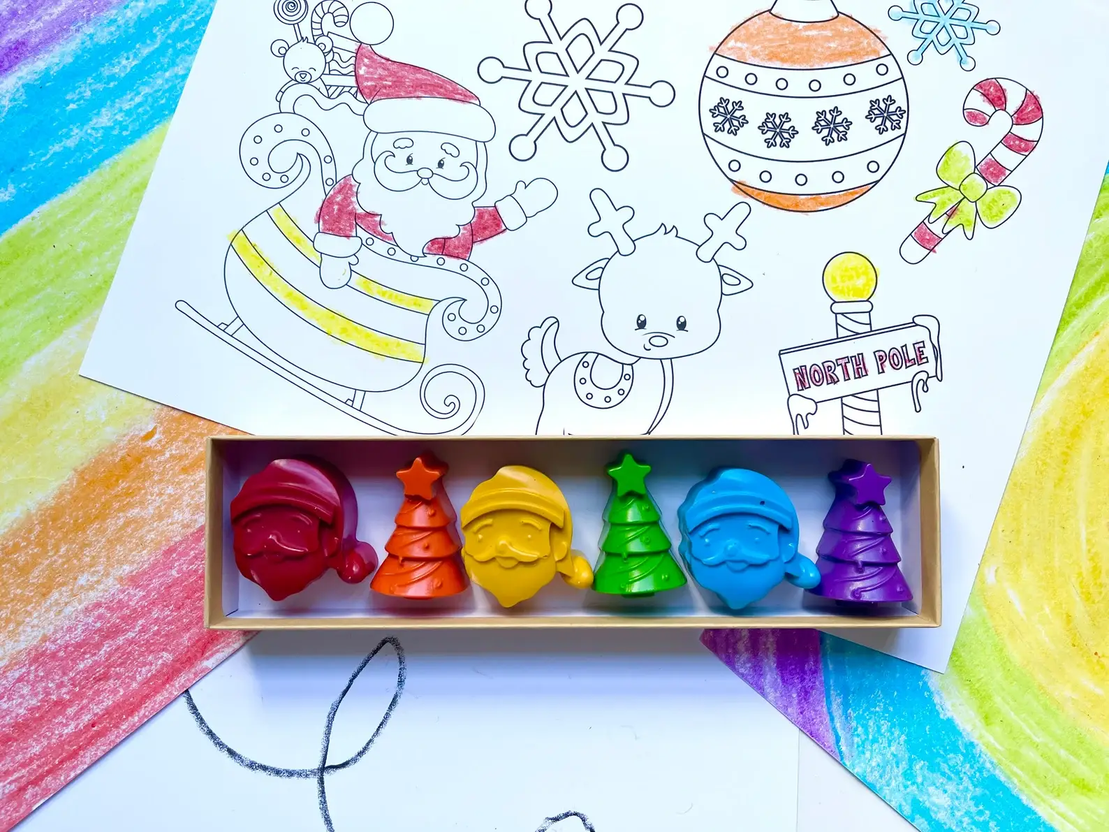 KagesKrayons - Wholesale Crayons - Kids & Baby - Santa Claus Crayons Gift Box3