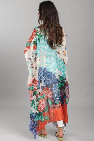 SAACHI - Wholesale Kimono - Dames - Kimono met glinsterende bloemenprint8