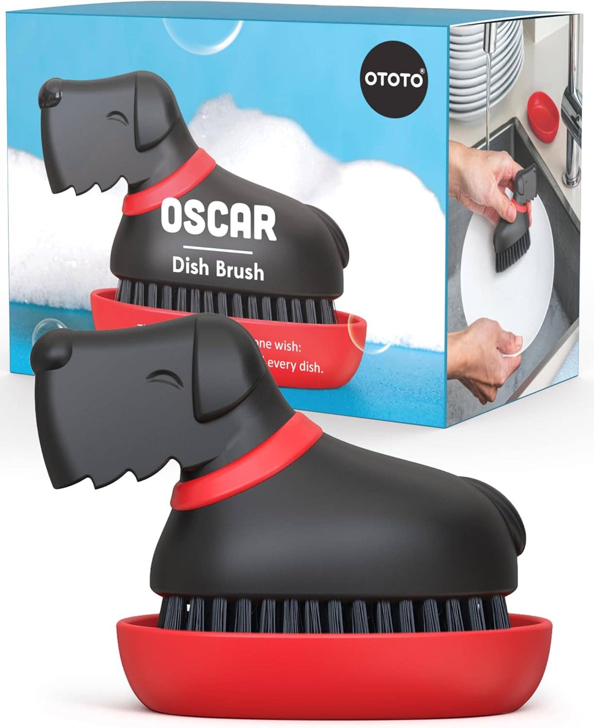 OTOTO - Wholesale Cleaning Brush - NEW Oscar Dog Dish Brush - Kitchen Accessories & Gifts7